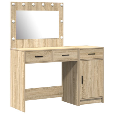 Set Of 2 Engineered Wood Dressing Table