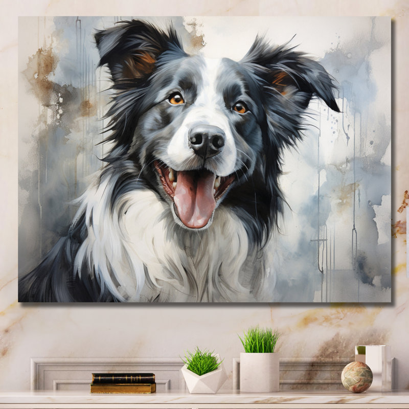 Dog Faithful Companion II - imprimé, Toile tendue, H 16 po x l 32 po x P 1 po
