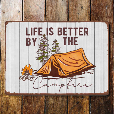 Life Is Better at the Campfire Camping Wall Décor