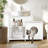 Versatile Bathroom Cat Litter Box Enclosure with Multiple Storage Options
