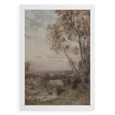 Paysage rétro Cxxxv - reproduction de toile seulement - non encadrée
