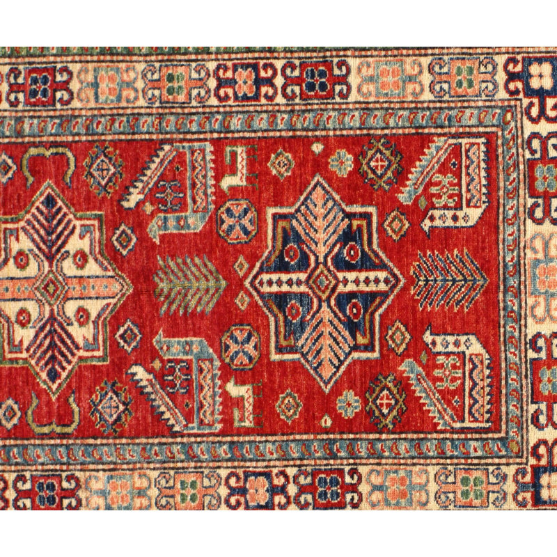 Meill Hand Woven Cotton and Wool Oriental Area Rug