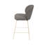 Ensemble de 2 tabourets en tissu et métal Modern