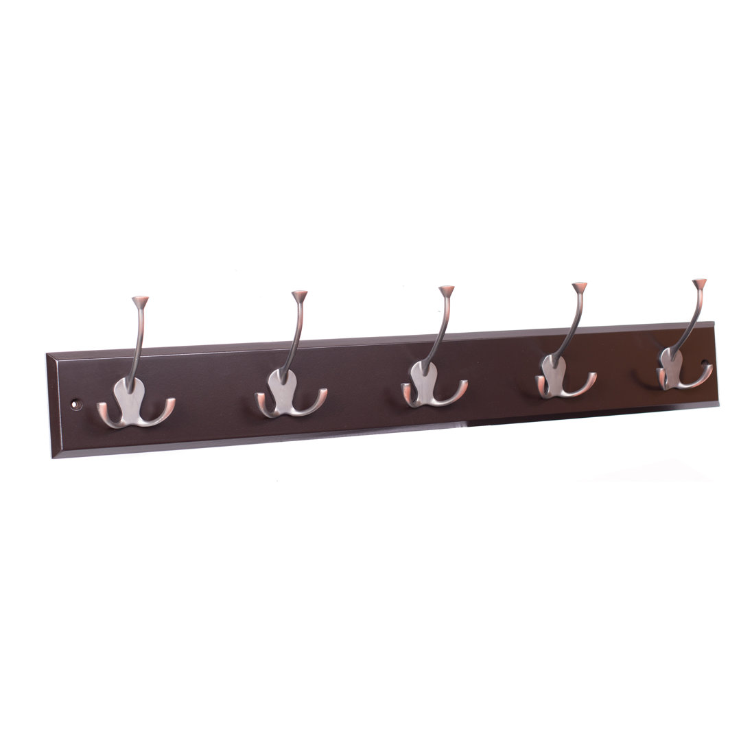 Wall 5 - Hook Wall Mounted Coat Rack BirdRock Home 