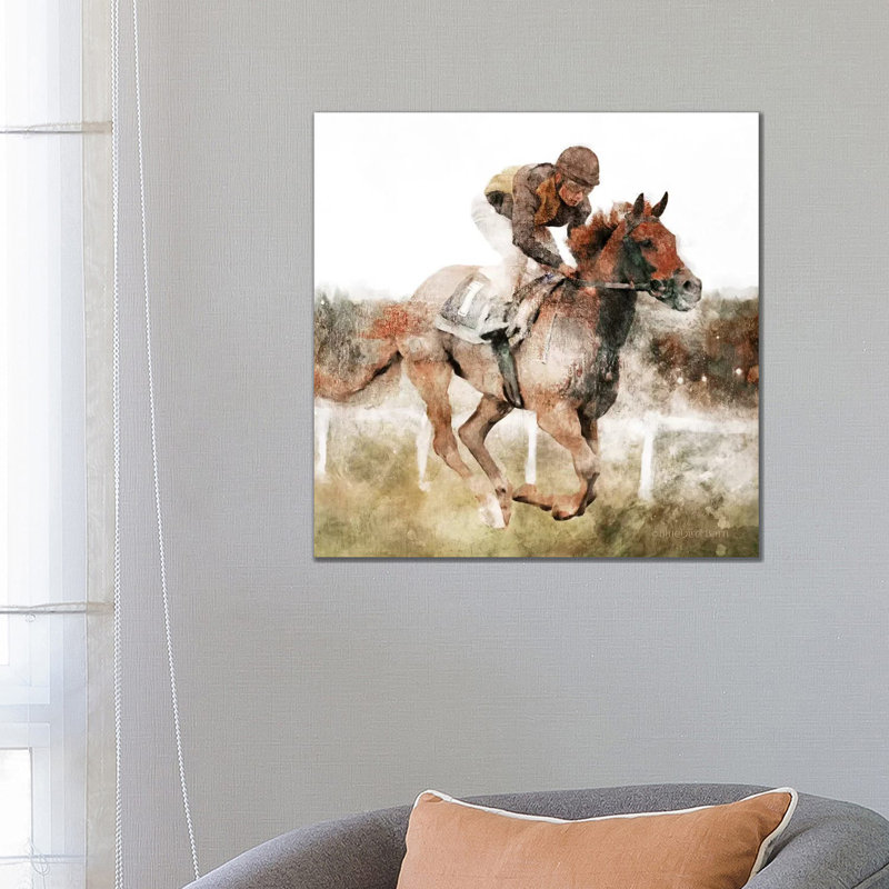 Number One Rider 1 Piece Wrapped Canvas Painting, 66.04 cm H x 66.04 cm W x 1.91 cm D