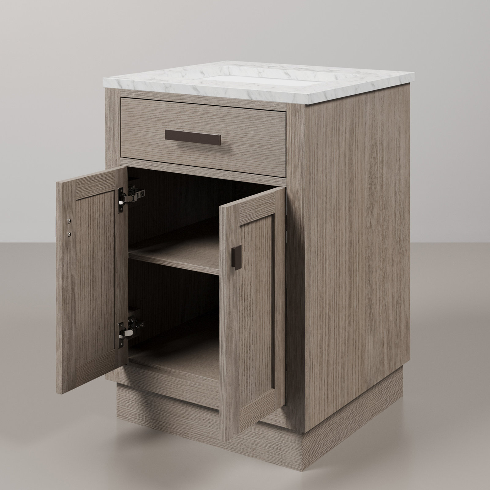 Nicholls 24" Single Bathroom Vanity, Gray