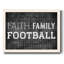 Faith Family Football, reproduction d'art sur toile-96288547-96288548