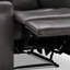 Causeuse inclinable en cuir véritable à accoudoirs carrés 59 po Ashlin-86935670