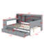 Lit de jour en bois avec tiroirs, ports USB et bureau-264375162-264375161