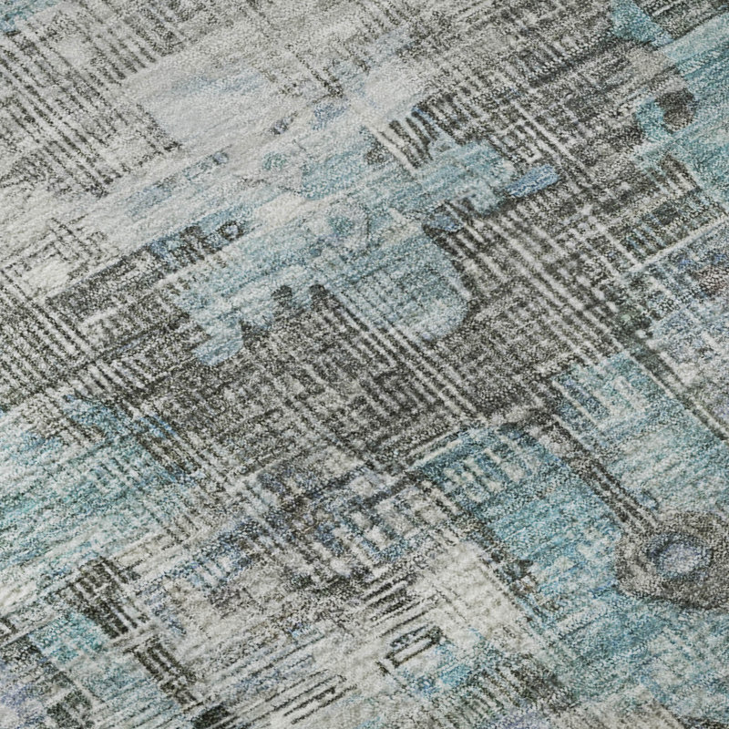 Premium Machine Washable Lucchesi AMF1729 Global Rug, Runner 2'3" x 7'6"
