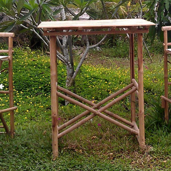 Table de bar en bois massif Modena