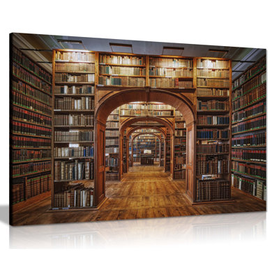 Lausitzian Architectural College Library - Wrapped Canvas Print