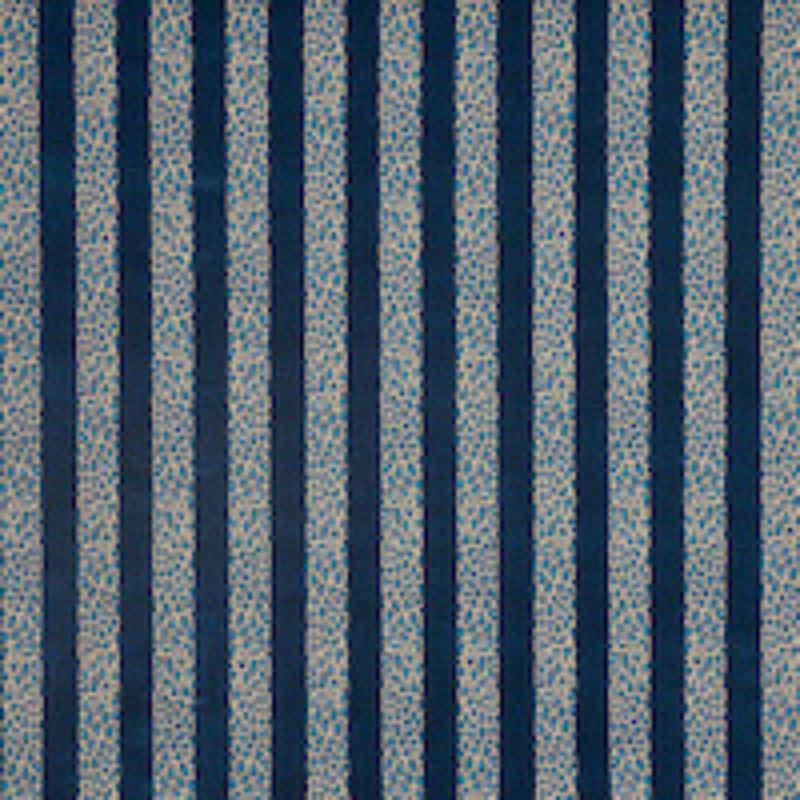 Schumacher x Timothy Corrigan Guepard Stripe Velvet Fabric, Mediterranean