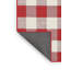 Tapis de zone rouge/crème contemporaine-928449060