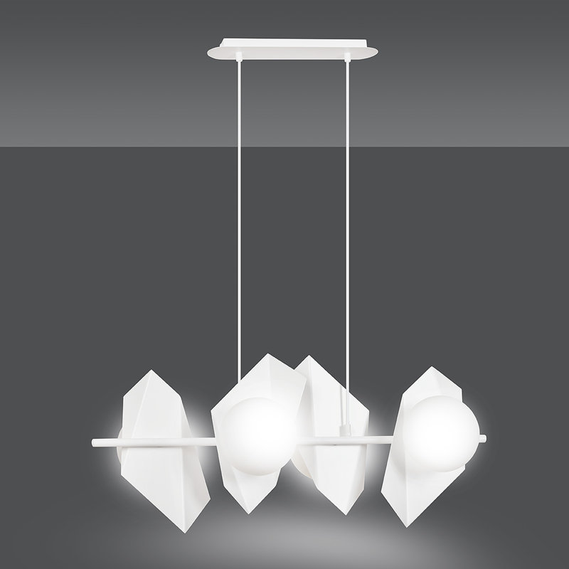 Anna-Lisa 4 - Light Kitchen Island Pendant, White