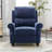 35.4" Classic Fabric Upholstered Push Back Recliner With Wooden Legs (Set Of 3 )-110985606