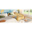 Lit simple naturel pour - Coins ronds, bas de 5,5 pouces, rails latéraux détachables, améliore l'ambiance de la pièce jusqu'au sol, rails amovibles, clôture, convient à un décor moderne-129944458