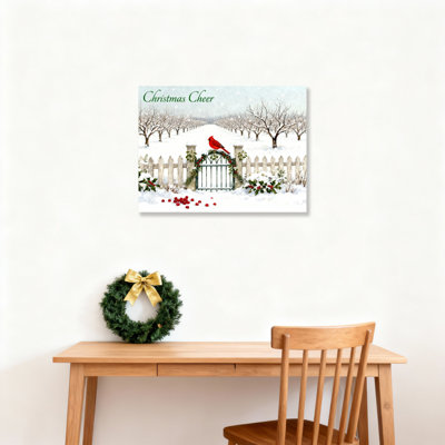 «Winter Scene Card», art mural sur toile