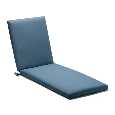 Casual Cushion METADRI(TM) Outdoor Chaise Lounge Cushion, Reticulated Foam Dries 50% Faster, Sunbrella Fade & Water Resistant 23"W x 42"L, 2" thick; Back 23"W x 30"L, 2" thick, Cast Lagoon
