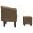 Danalyn Upholstered Barrel Chair with Ottoman-1092614695
