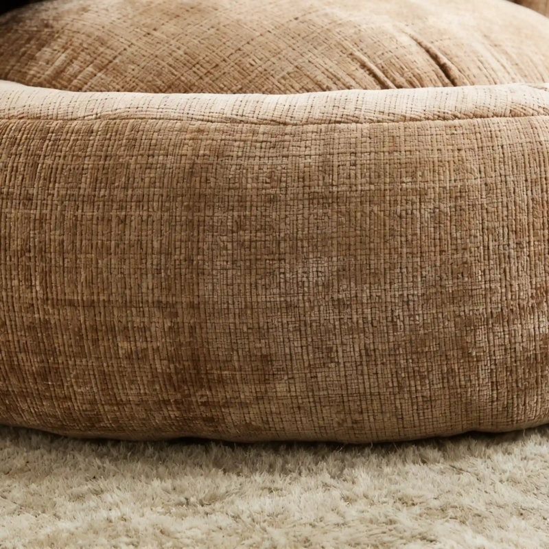 Corduroy Lazy Sofa Bean Bag – Compressed Pack Floor Leisure Chair, Coffee