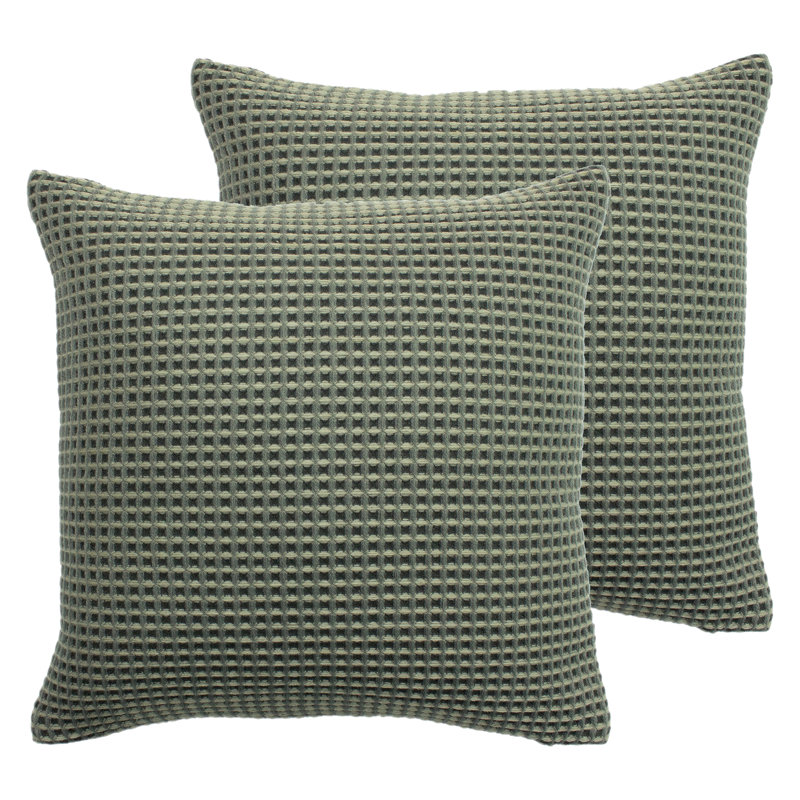 Geometric Square Throw Cushion, Charcoal