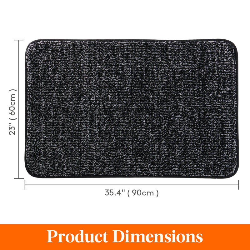 Non-Slip Doormat, Black