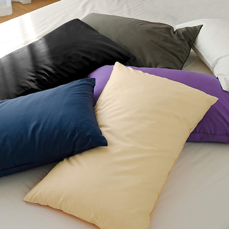 Ensemble de 2 taies d'oreiller en microfibre de grande taille FLxxie, Blanc
