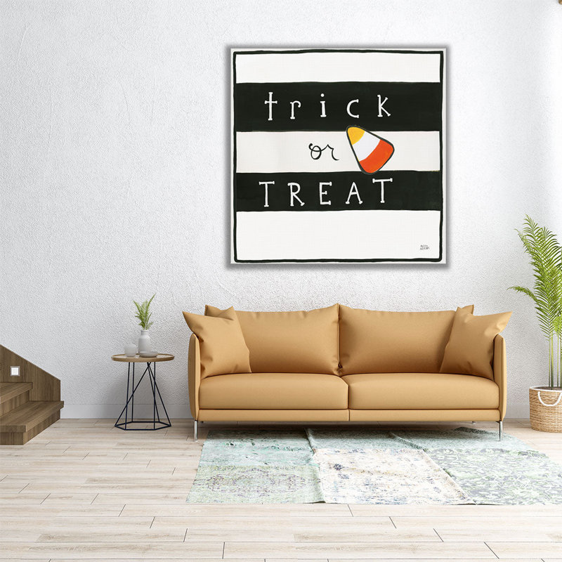 Trick or sort - reproduction d'art sur toile, H 12 po x l 12 po