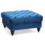 Repose-pieds confortable bleu marine traditionnel-1119054645