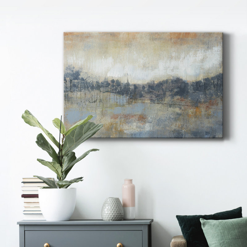 «Cool Grey Horizon I», reproduction sur toile tendue, H 24 po x l 36 po