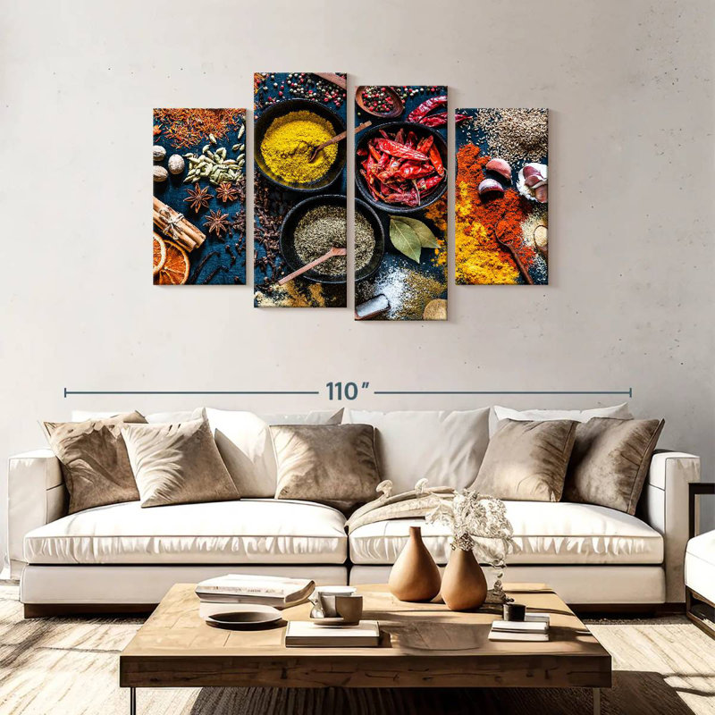 Yarlin Spice Medley, 48" H x 75" W