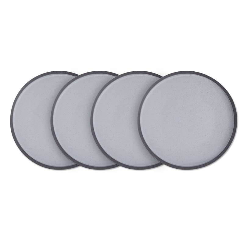 Ensemble de 4 assiettes en grès Stone Lain Tina, Bleu
