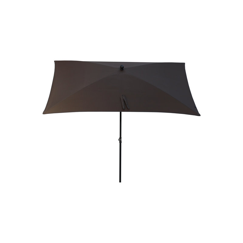 Giada 240 cm W X 150 cm D Rectangular Tilt Market Parasol with Manual Lift, Taupe