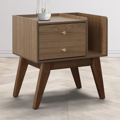 Blan Solid + Manufactured Wood Nightstand -  Wade LoganÂ®, 3CF296BA43BC49A8AE4B2CBD0C4937A2