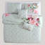 Bebejan Rose On Misty Green 100% Cotton Sateen 5 Piece Comforter Set-487462030