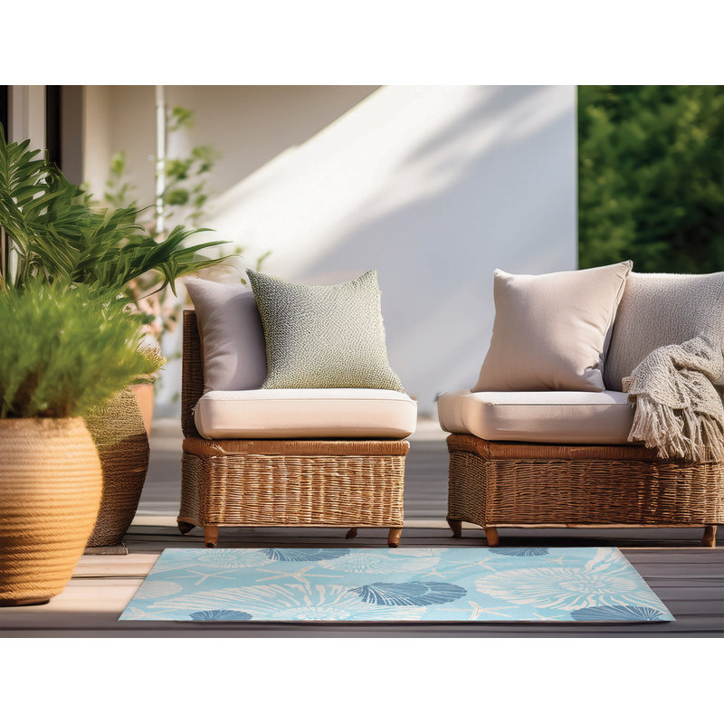 Tapis d'extérieur étoile de mer, Rectangulaire 8 pi x 10 pi