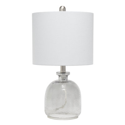 Textured Glass Table Lamp