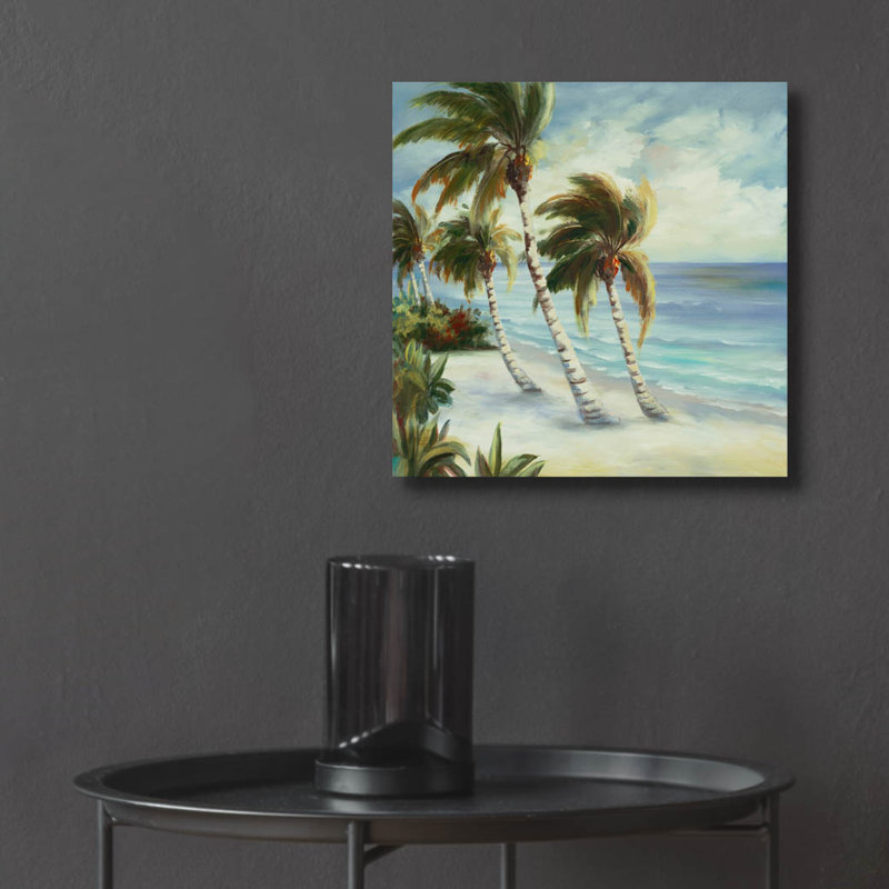  «Tropical 4» par DAG, Inc, art mural en verre acrylique, 12 po x 12 po