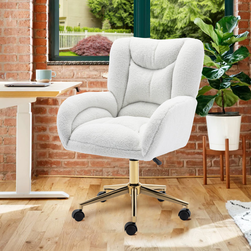 Chaise de bureau Herickson, Teddy, Ivoire ivoire