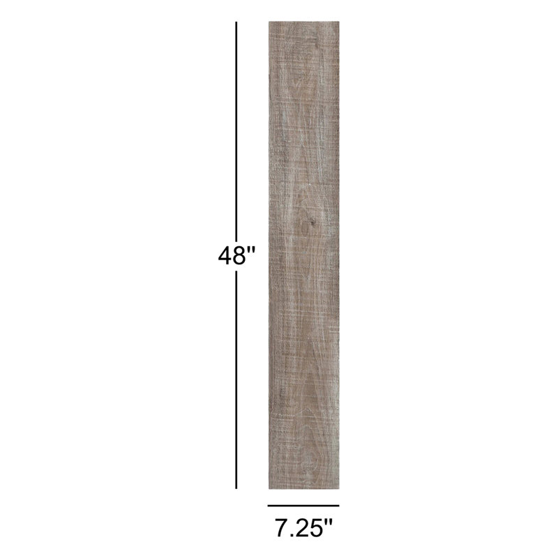 Planche de luxe en chêne 7,25 po x 48 po x 2 mm Foundation, Rivières mixtes
