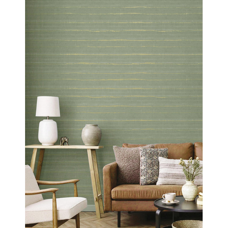 Italian Textures 4 Orizzontale Congo Wallpaper, Green