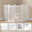 Wood Free Standing Pet Gate-2018940315