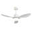 Modern Ceiling Fan With Light, Featuring 3 Abs Plastic Blades, Remote Control Operation, Reversible Dc Motor, And Dimmable Led Lighting-1485661805-1485661795-1485661792