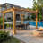 12 ft. W x 12 ft. D Breeze Solid Cedar Wood Pergola with Retractable Canopy-90582541-90582540