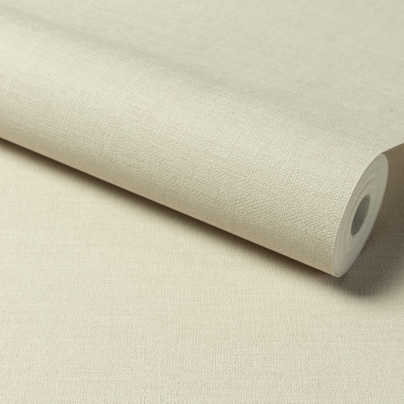 Rouleau de papier peint en lin Structured Walls, Beige
