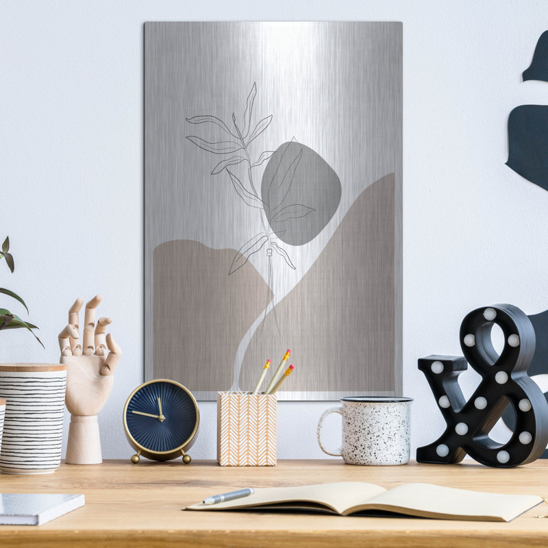 «George Minimal Plants» de George Oliver par Sabrina Balbuena, art mural en métal