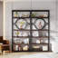 188.5cm H x 80cm W Steel Etagere Bookcase-1880640211