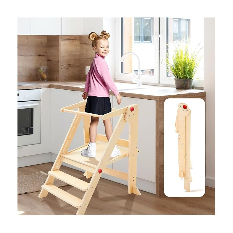 Tour d'apprentissage pliable pour tout-petits