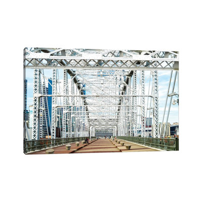 Shelby Pedestrian Bridge, Cumberland River by Susanne Kremer - Gallery-Wrapped Canvas Giclée on Canvas
